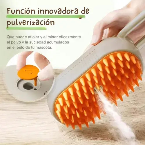PetMaster™ Cepillo vapor de masaje para mascota 3 en 1
