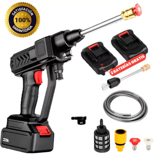 PowerClean PRO™ Pistola de Limpieza Alta Presión+2 Baterias