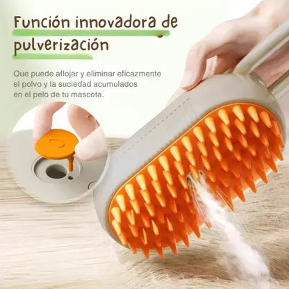 PetMaster™ Cepillo vapor de masaje para mascota 3 en 1