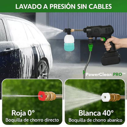 PowerClean PRO™   Pistola de Limpieza Alta Presión+2 Baterias
