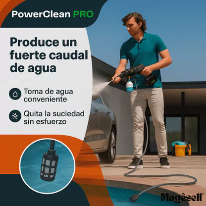 PowerClean PRO™   Pistola de Limpieza Alta Presión+2 Baterias