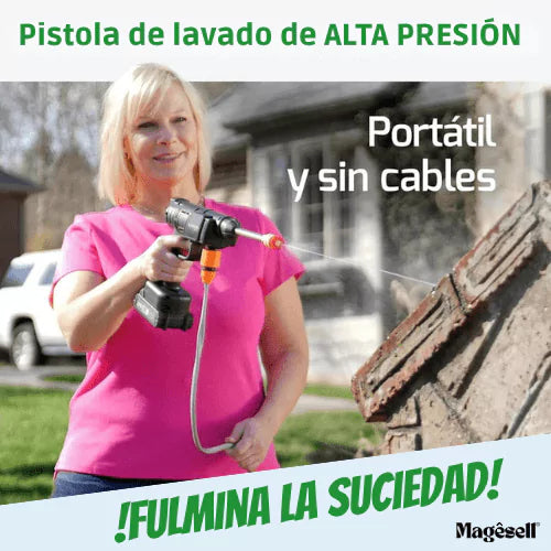 PowerClean PRO™   Pistola de Limpieza Alta Presión+2 Baterias