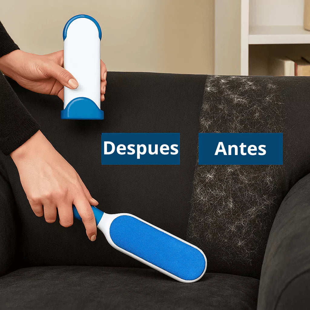 Espátula PetMaster© quita pelo, pelusa y polvo